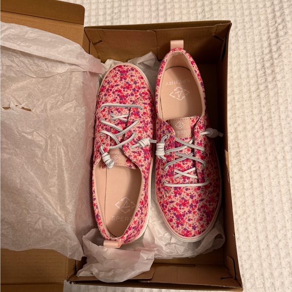 Sperry Shoes - Sperry Pink and Purple Floral Shoes